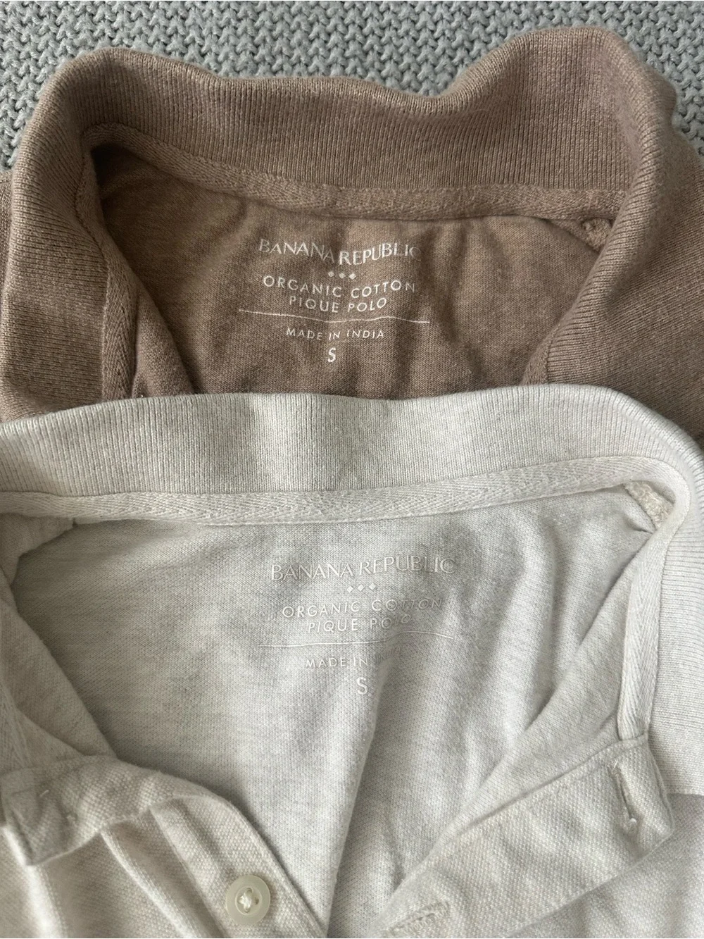 Banana Republic Organic Cotton Pique Polo Lot of 2 Size Small